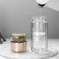 2in1 große Doppelglas-Tee-Infuser-Flasche