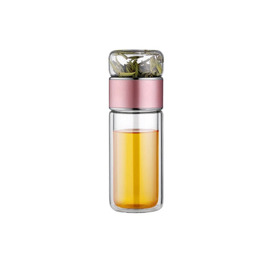 2in1 große Doppelglas-Tee-Infuser-Flasche