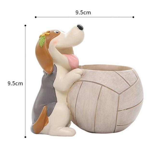 Frendorf | PawPot Aktiv Hund Pflanztopf | Stilvolles Deko-Accessoire | Perfekt für Sukkulenten