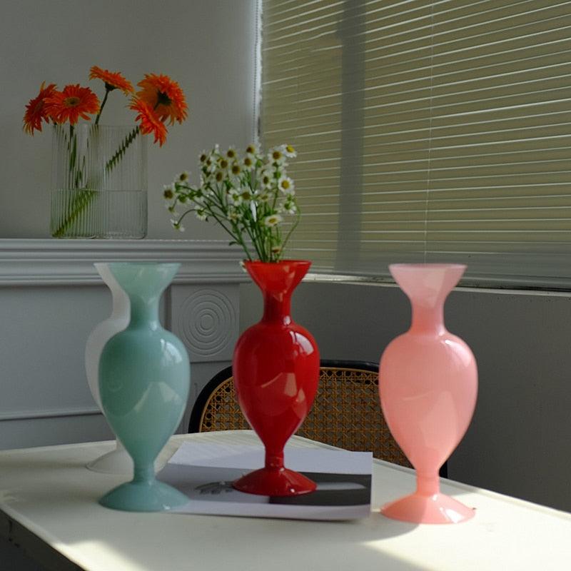 Frendorf | VaseElegance Joan Glasvase | Modernes Design | Dekorative Form | Perfekt für Blumen und Dekoration