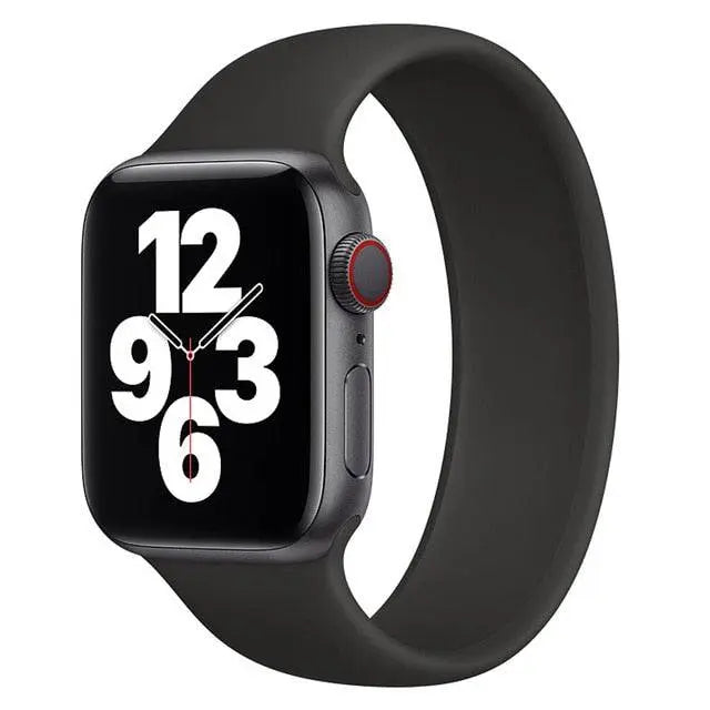 Frendorf | Elastisches, dehnbares Silikon-Loop-Band ohne Schnalle für die Apple Watch SE Serie 1/2/3/4/5/6/7/8/9 Ultra 2