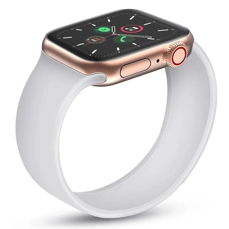 Frendorf | Elastisches, dehnbares Silikon-Loop-Band ohne Schnalle für die Apple Watch SE Serie 1/2/3/4/5/6/7/8/9 Ultra 2