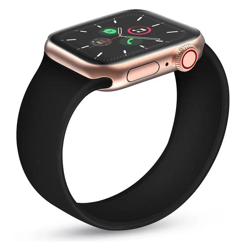 Frendorf | Elastisches, dehnbares Silikon-Loop-Band ohne Schnalle für die Apple Watch SE Serie 1/2/3/4/5/6/7/8/9 Ultra 2