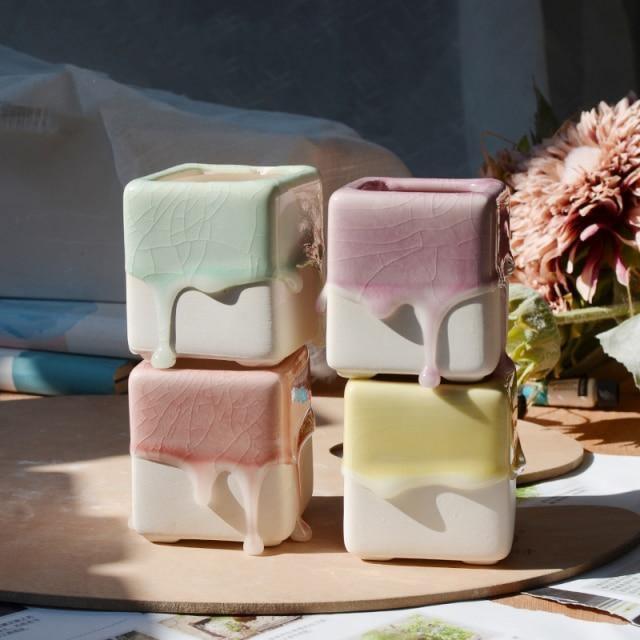 Frendorf | Driplette Marshmallow-Tropf-Pflanzgefäße | Moderne Designs | Bunte Pflanzgefäße für Zuhause