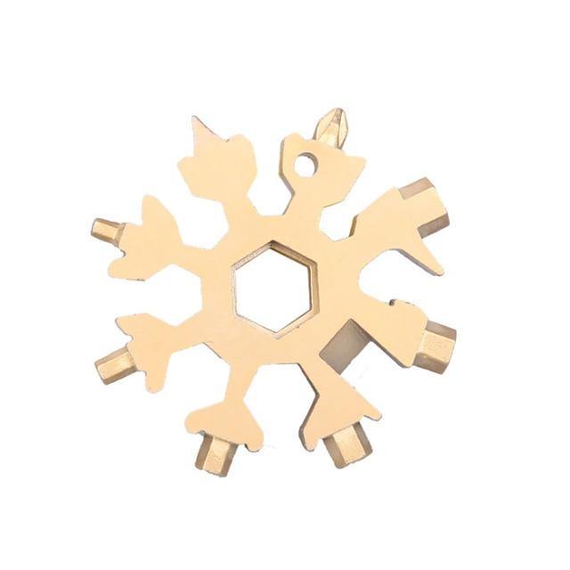 Frendorf | 18 in 1 Schneeflocken Multifunktions-Camp-Überlebens-Handwerkzeug