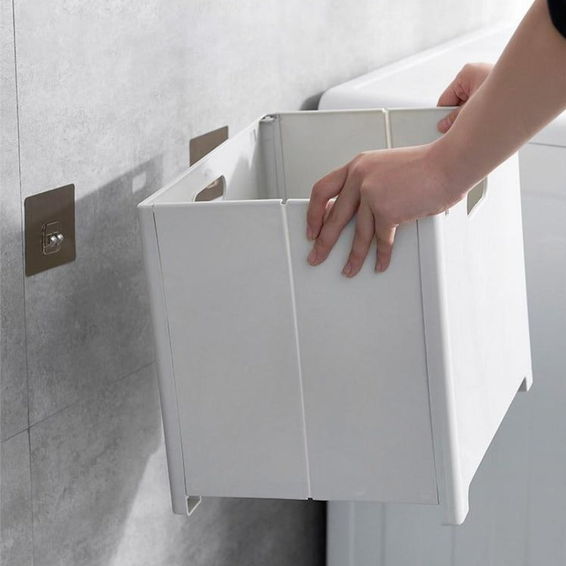 Frendorf | WallFlex Klappbarer Wäschekorb | Wandmontiertes Design | Platzsparender & Praktischer Wäschebehälter