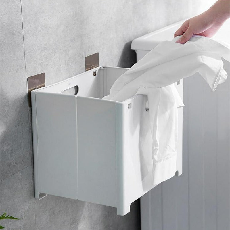 Frendorf | WallFlex Klappbarer Wäschekorb | Wandmontiertes Design | Platzsparender & Praktischer Wäschebehälter