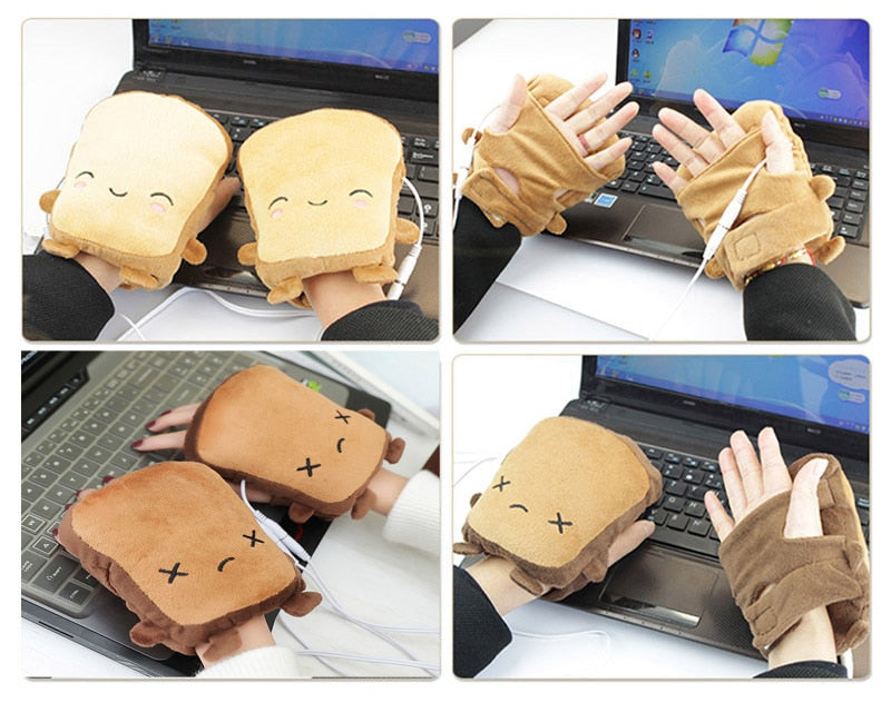 Toast Shape Fingerlose Handwärmer Handschuhe