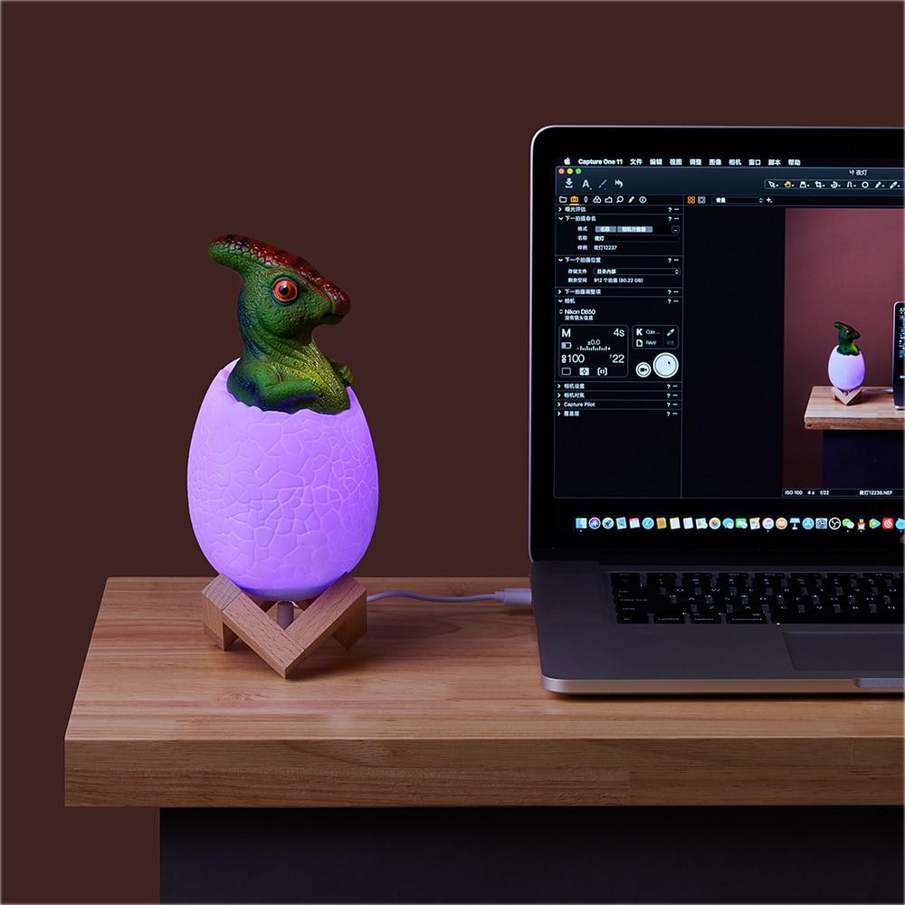 Dinosaurier-Ei LED Farbwechsel Lampe