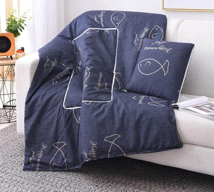 2In1 Bunt Cartoon Kopfkissen Decke