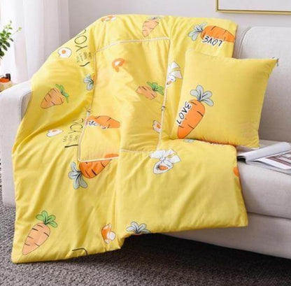 2In1 Bunt Cartoon Kopfkissen Decke