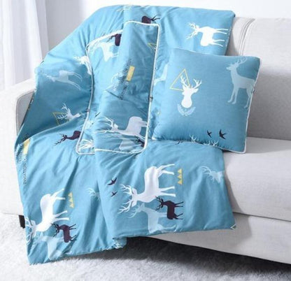 2In1 Bunt Cartoon Kopfkissen Decke