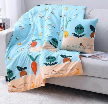 2In1 Bunt Cartoon Kopfkissen Decke