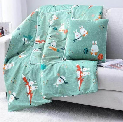 2In1 Bunt Cartoon Kopfkissen Decke
