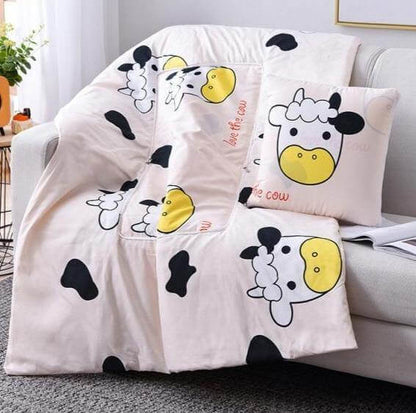 2In1 Bunt Cartoon Kopfkissen Decke
