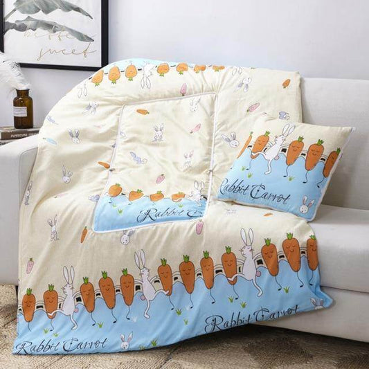 2In1 Bunt Cartoon Kopfkissen Decke
