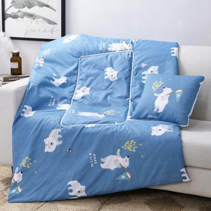 2In1 Bunt Cartoon Kopfkissen Decke