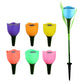 Frendorf | Tulumi Solar Gartenleuchte | Tulpen-Design | Farbige LED-Lichter | Wetterfeste Dekoration für Außenbereiche