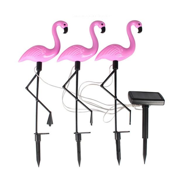 Frendorf | FlamiGlow Solar Gartenlampe | Solarbetriebene Flamingo-Deko | Wetterfeste Außenbeleuchtung für Garten & Terrasse