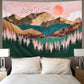 Boho Wand Berg Wandteppich