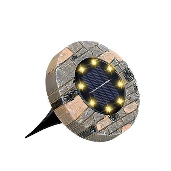 Frendorf | SolarStone Gartenleuchte | Solarbetriebene Wegbeleuchtung | Wetterfeste LED-Lampe | Warmweiß & Weiß