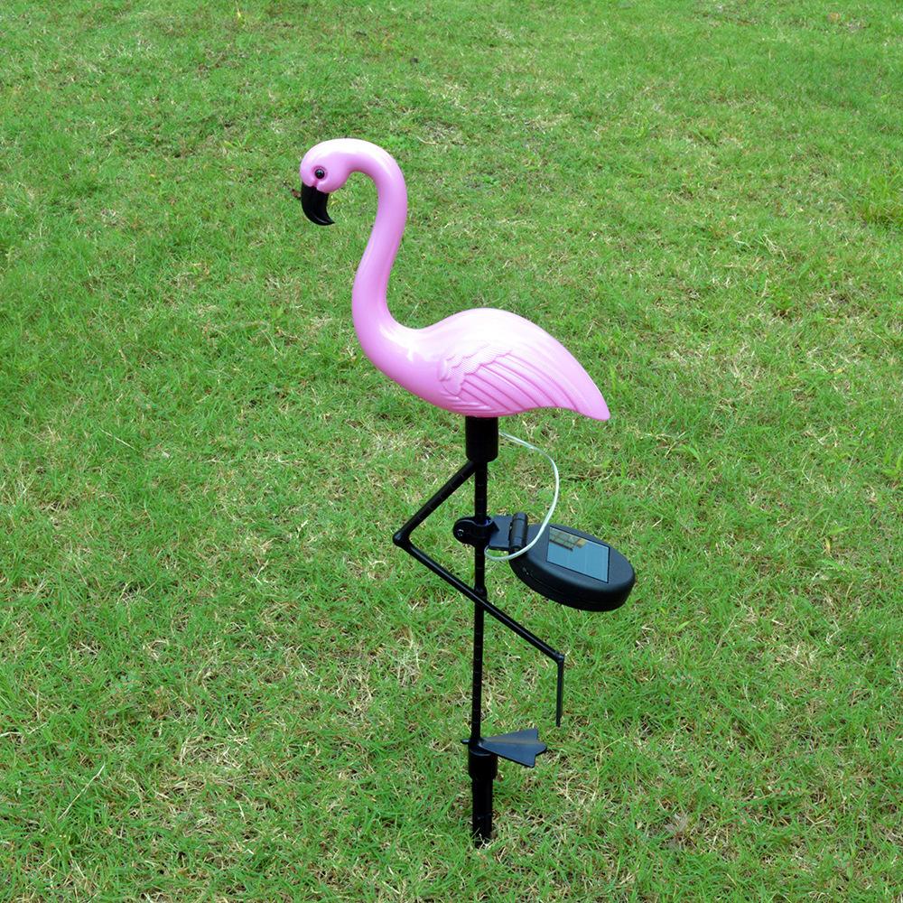 Frendorf | FlamiGlow Solar Gartenlampe | Solarbetriebene Flamingo-Deko | Wetterfeste Außenbeleuchtung für Garten & Terrasse