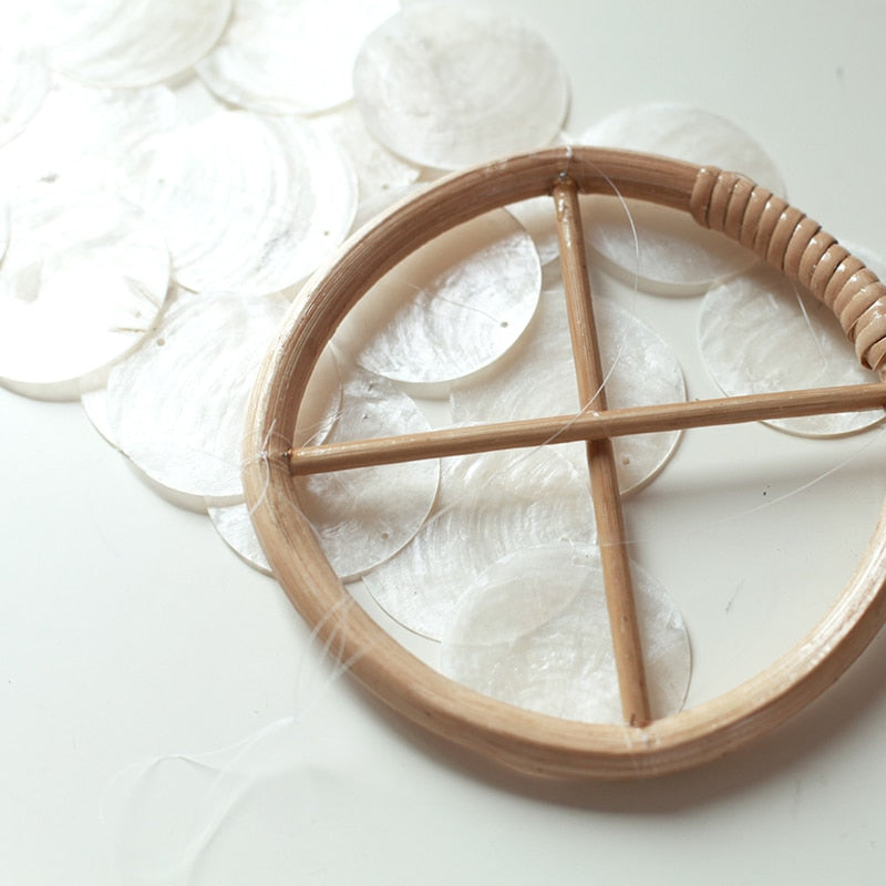 Boho Capiz Shell Windspiele und Kinderzimmermobiles