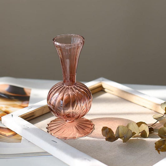 Frendorf | BloomCrest Retro-Blumenvase im Vintage-Stil | Dekorative Vase | Perfekt für Blumenarrangements | Eleganz für Zuhause