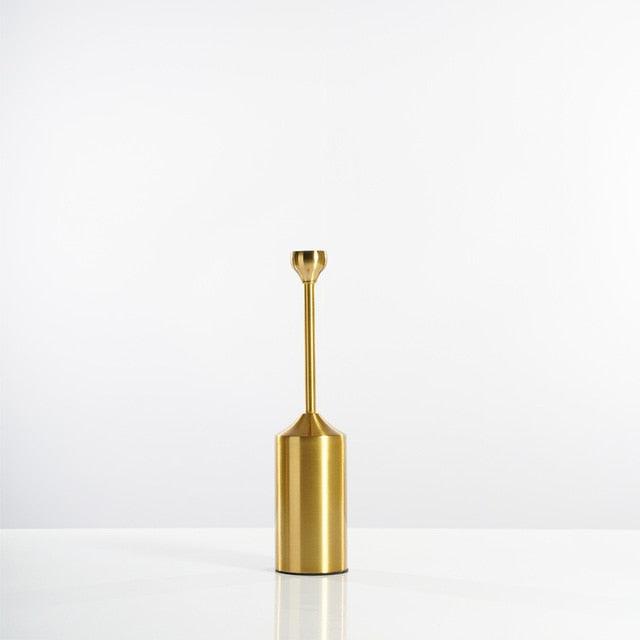 Frendorf | Aurélia Goldene Kerzenständer | Elegante Deko | Für Wohnzimmer, Esstisch & Festliche Anlässe | In Verschiedenen Stilen