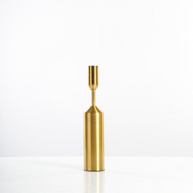 Frendorf | Aurélia Goldene Kerzenständer | Elegante Deko | Für Wohnzimmer, Esstisch & Festliche Anlässe | In Verschiedenen Stilen