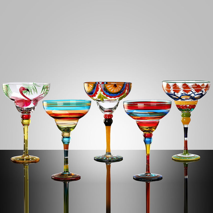 Bunte Cocktailbecher Flotte (5 Stile)