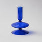 Frendorf | AzureGlow Glas-Kerzenhalter | Elegantes Design | Tafelkerzenhalter in Blau