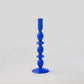 Frendorf | AzureGlow Glas-Kerzenhalter | Elegantes Design | Tafelkerzenhalter in Blau