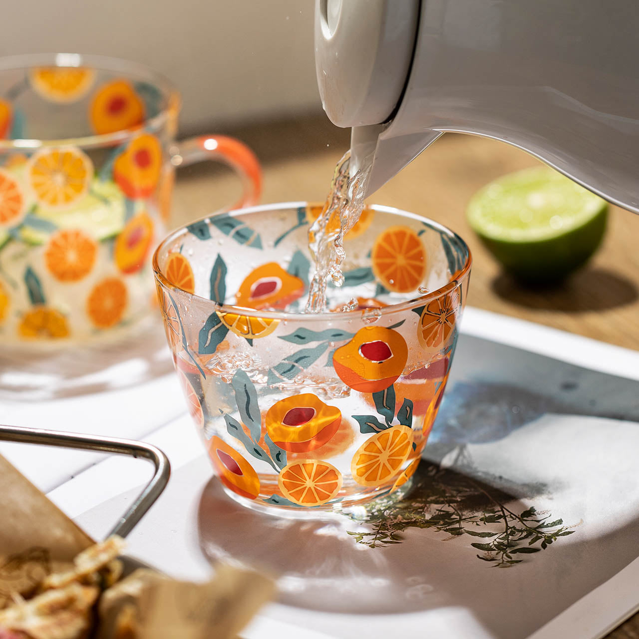 HighLand Bedruckte Glas Messbecher