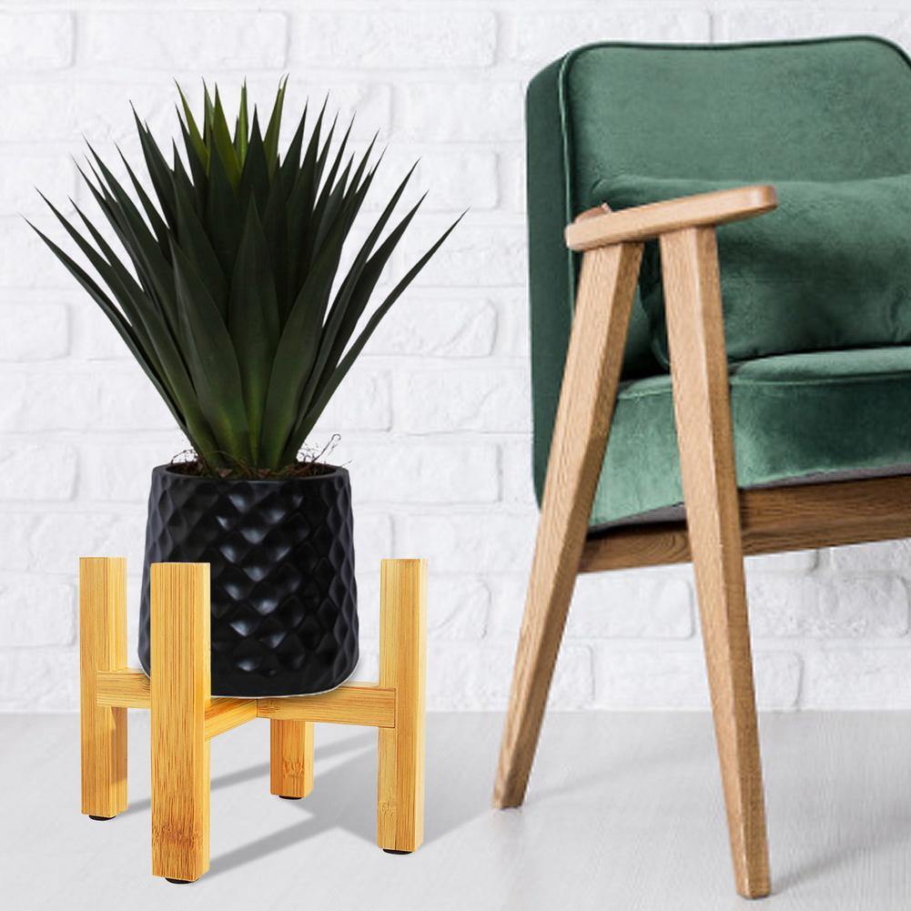 Frendorf | BambooElevate Pflanzständer aus Bambusholz | Verstellbar & Stabil | Perfekt für Innenräume
