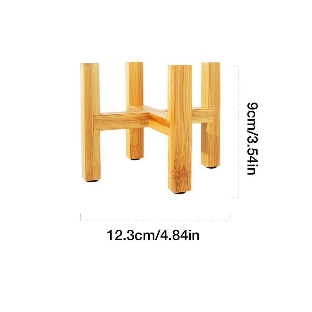 Frendorf | BambooElevate Pflanzständer aus Bambusholz | Verstellbar & Stabil | Perfekt für Innenräume