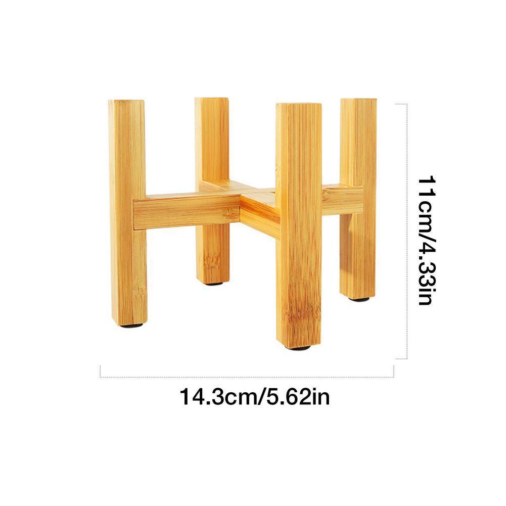Frendorf | BambooElevate Pflanzständer aus Bambusholz | Verstellbar & Stabil | Perfekt für Innenräume