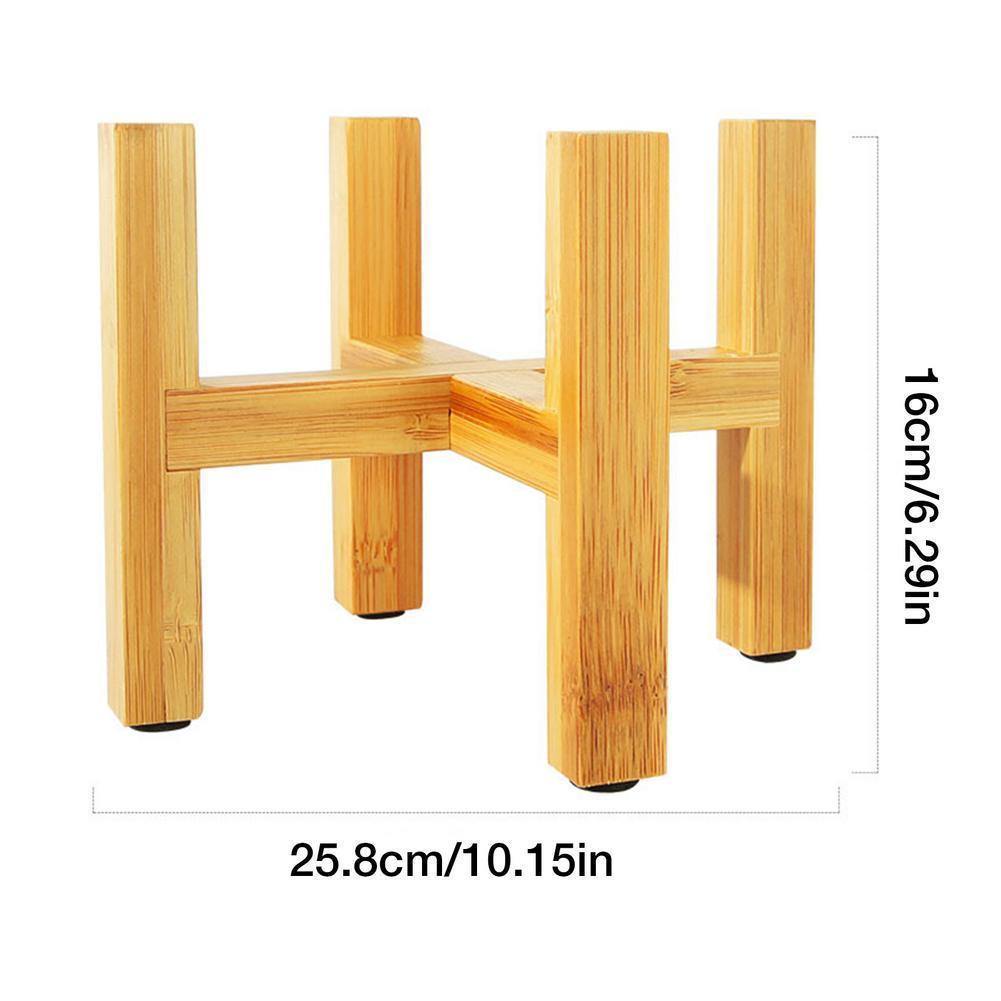 Frendorf | BambooElevate Pflanzständer aus Bambusholz | Verstellbar & Stabil | Perfekt für Innenräume