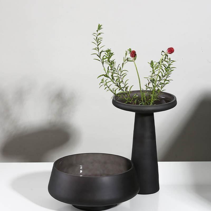 Frendorf | FrostVeil Glasgefäß mit Mattglas | Mundgeblasen | Moderne Eleganz | Vielseitige Farben & Formen