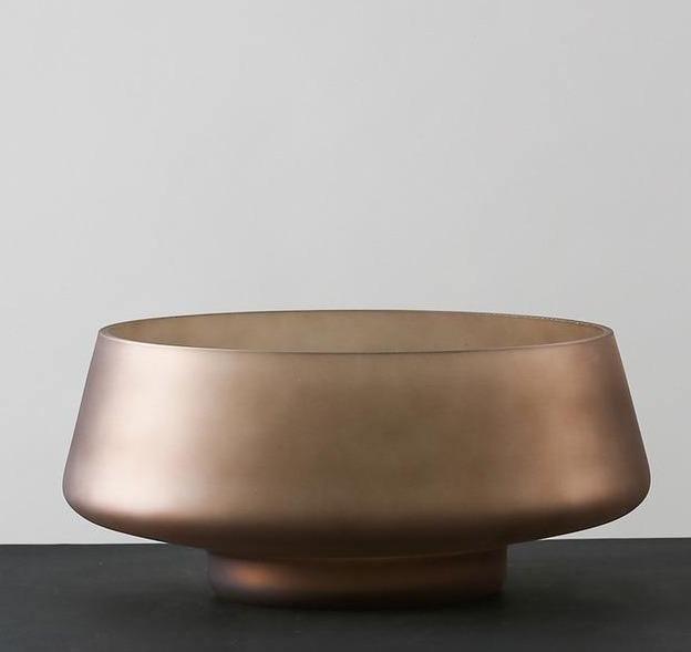 Frendorf | FrostVeil Glasgefäß mit Mattglas | Mundgeblasen | Moderne Eleganz | Vielseitige Farben & Formen