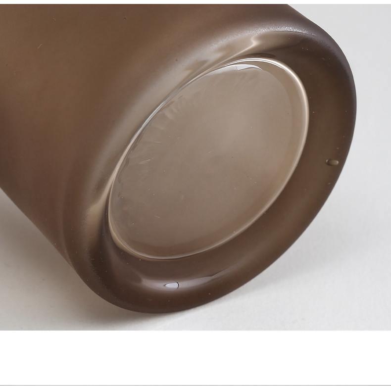 Frendorf | FrostVeil Glasgefäß mit Mattglas | Mundgeblasen | Moderne Eleganz | Vielseitige Farben & Formen