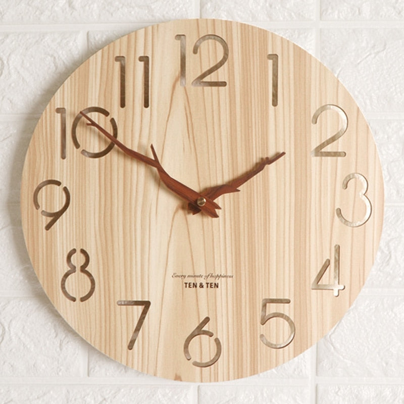 Holz Wanduhr Pooh (2 Farben)