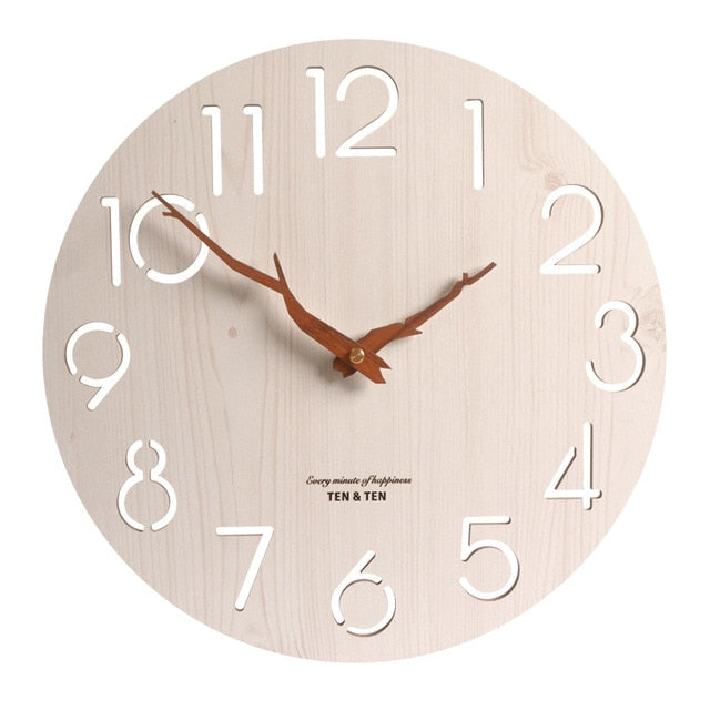 Holz Wanduhr Pooh (2 Farben)
