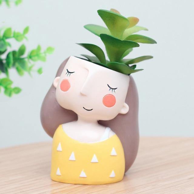 Frendorf | PlantJoy Keramik-Pflanztopf | Fröhliches Design | Handbemalt | Perfekt für Zimmerpflanzen