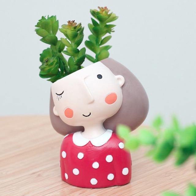 Frendorf | PlantJoy Keramik-Pflanztopf | Fröhliches Design | Handbemalt | Perfekt für Zimmerpflanzen
