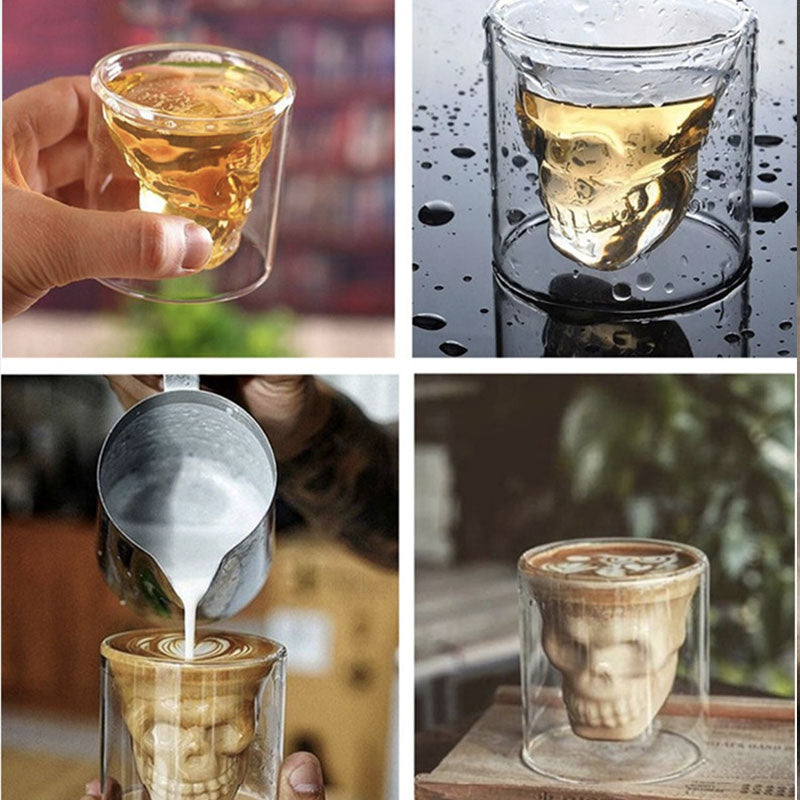 Frendorf | WhisprDuo Doppelwand-Whiskeyglas | Hohles Design | Isoliertes Glas für Drinks