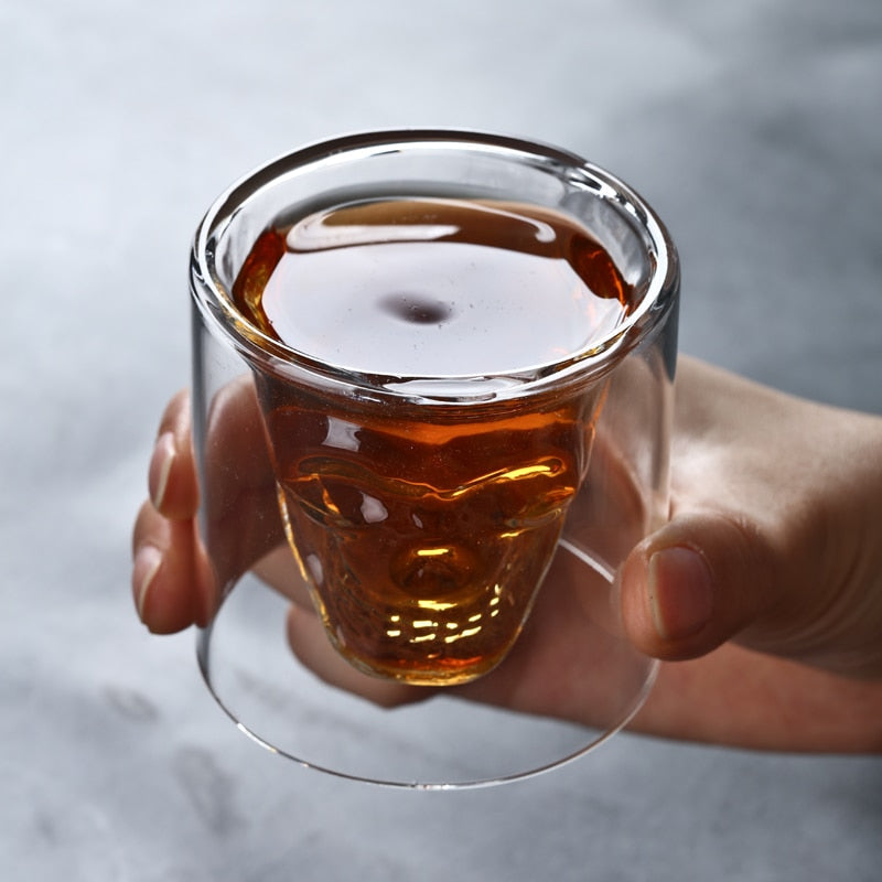Frendorf | WhisprDuo Doppelwand-Whiskeyglas | Hohles Design | Isoliertes Glas für Drinks