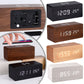 Moderner Holz-Wireless-Lade-Wecker