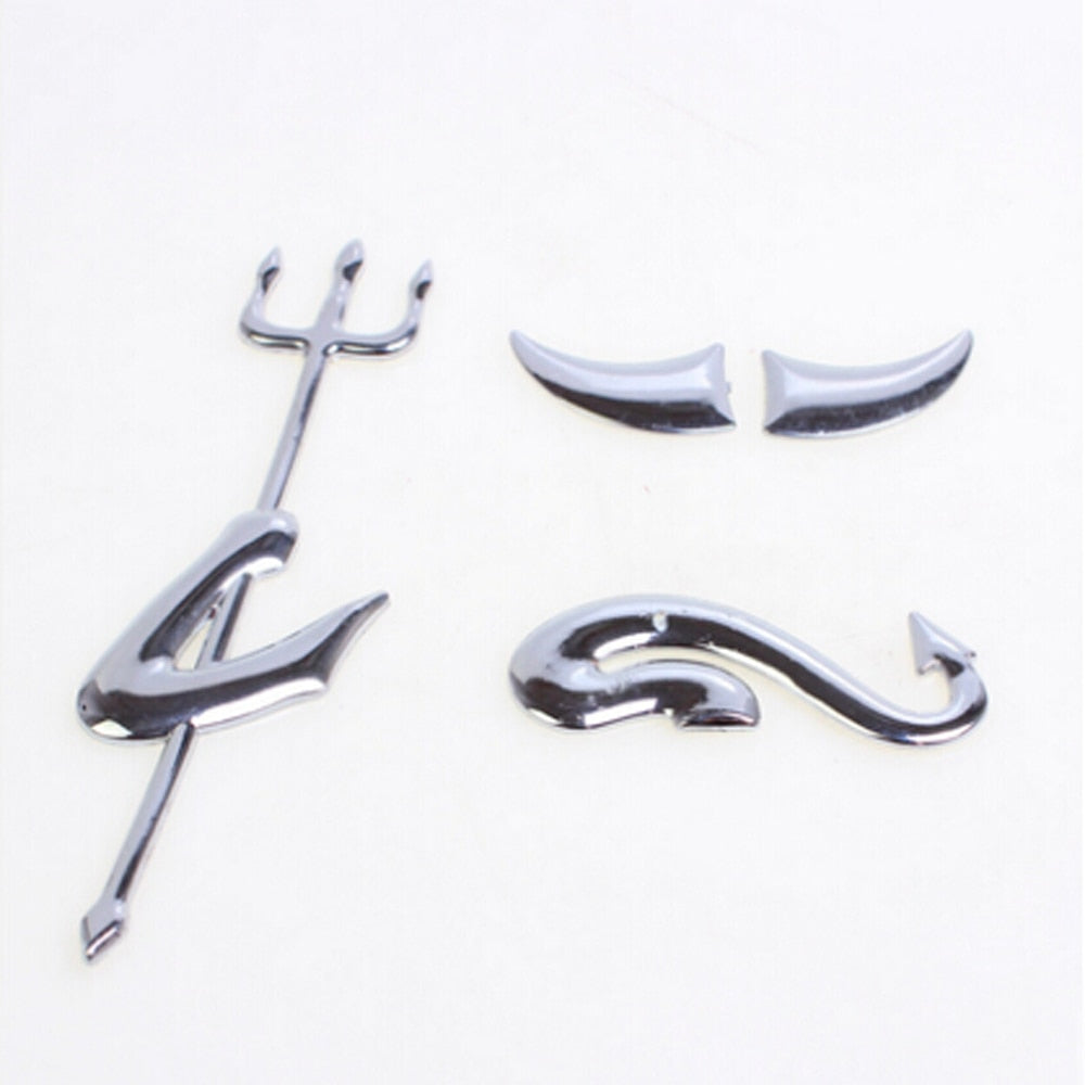 Frendorf | 3D Lustige Kleine Teufel Dämon Hörner Aufkleber für Autos