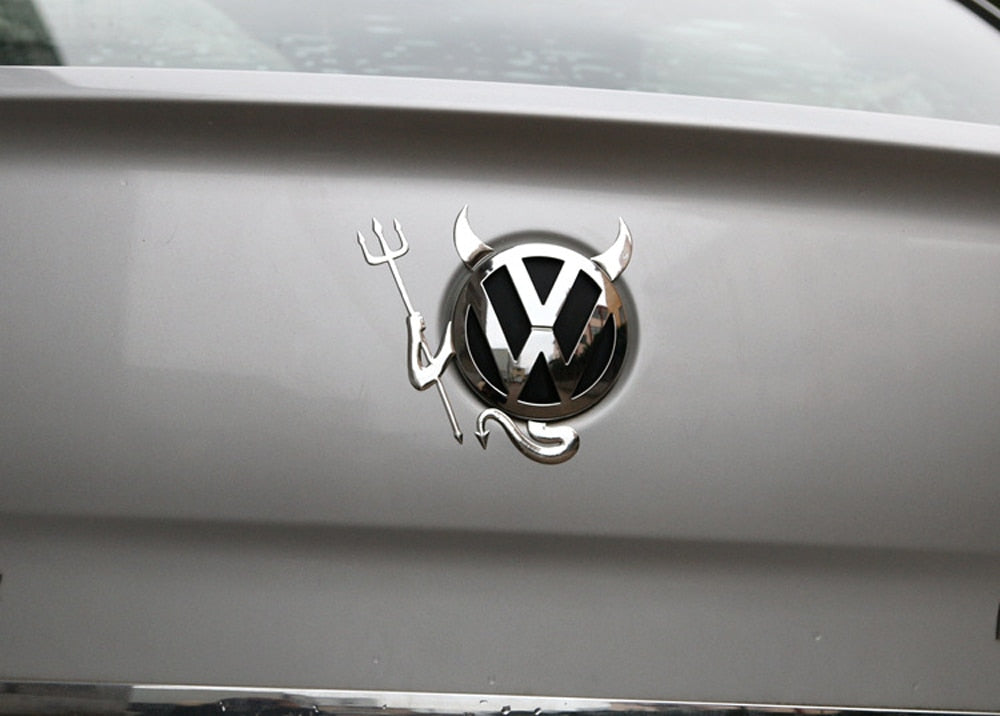 Frendorf | 3D Lustige Kleine Teufel Dämon Hörner Aufkleber für Autos